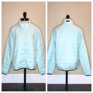Victoria's Secret PINK Packable Puffer Jacket Light Blue Size Medium